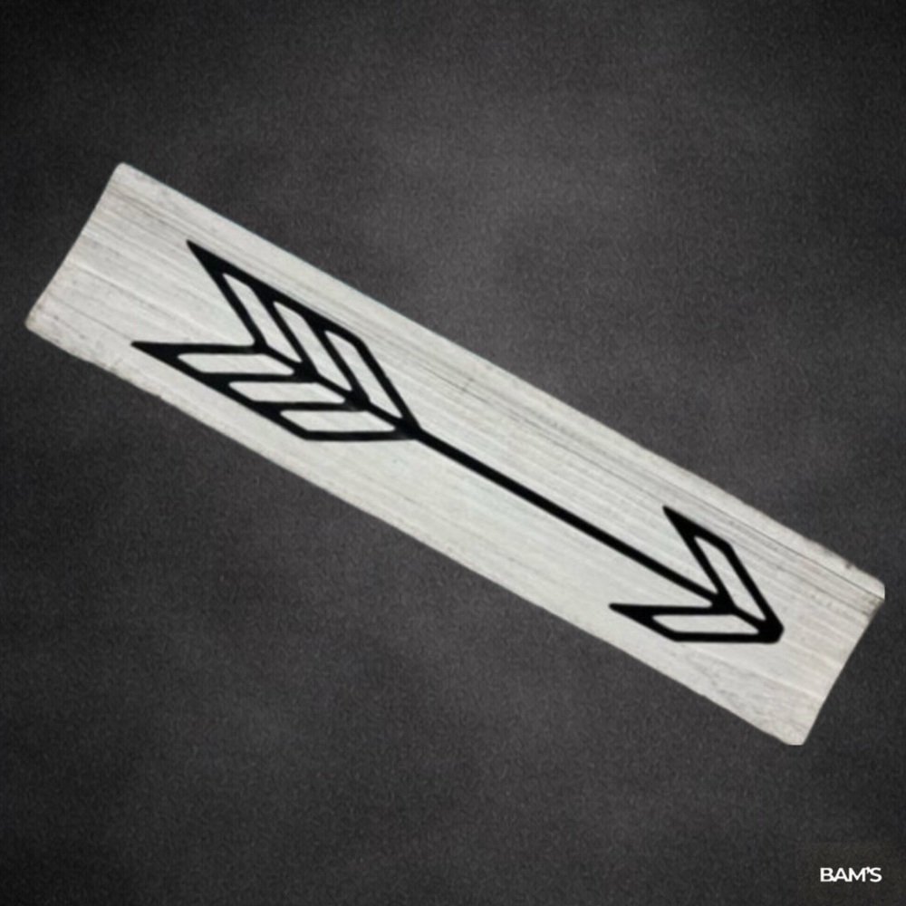 Hobby Lobby‎ Wooden White Arrow wall plaque